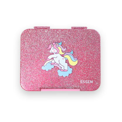 Essen Bento Large Lunch Box - Sparkle Pink Unicorn