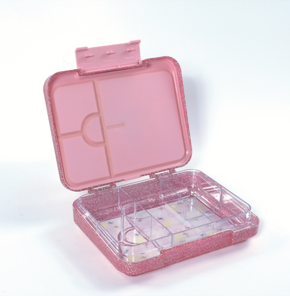 Essen Bento Large Lunch Box - Sparkle Pink Butterfly